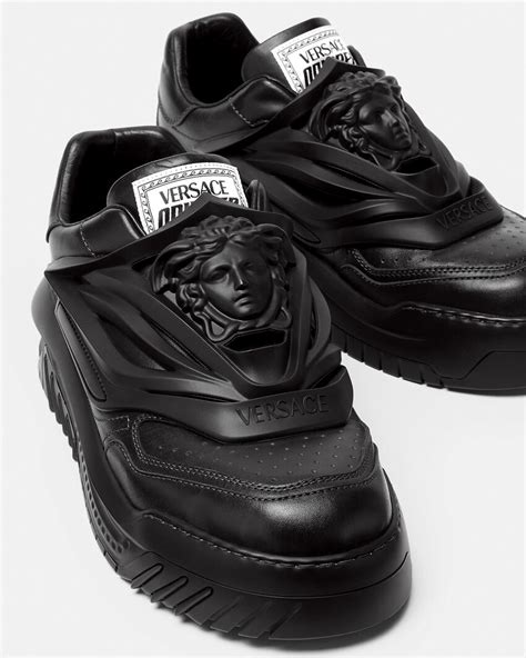 versace jeans sneakers black|versace chunky sneakers.